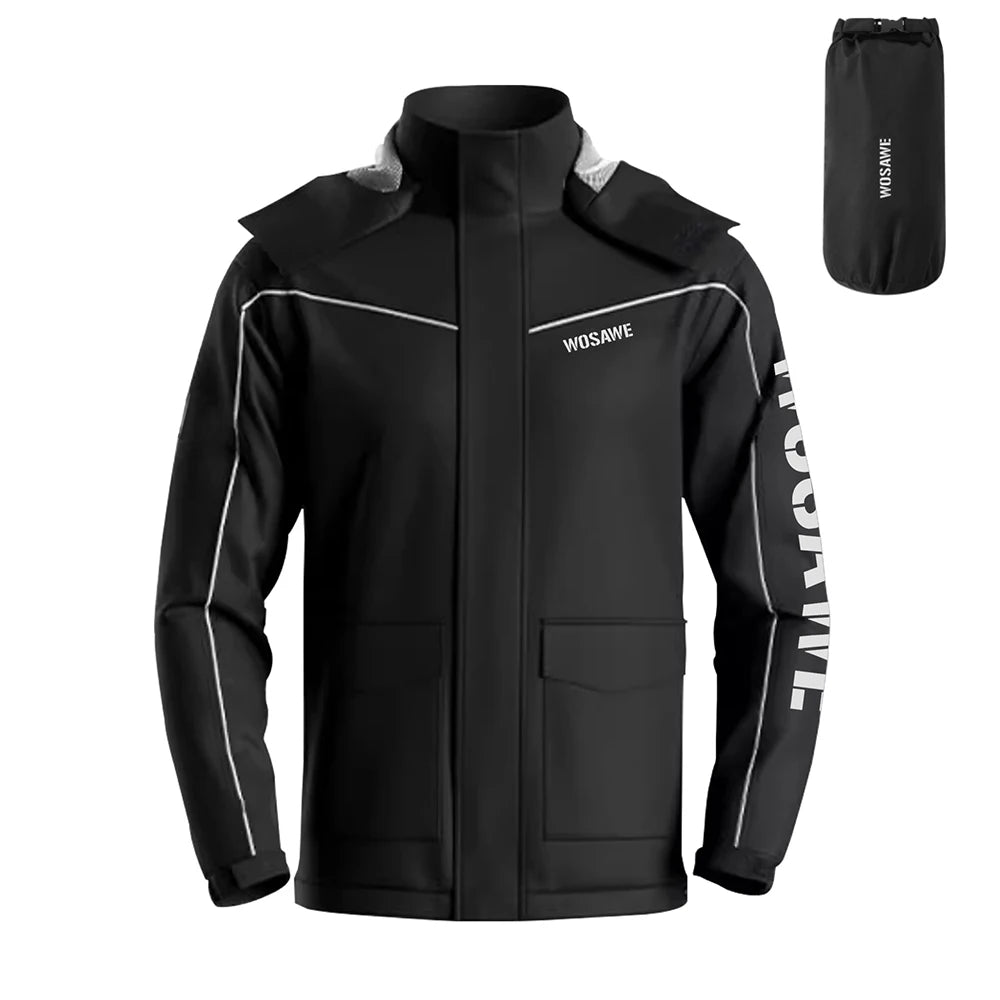 WOSAWE Unisex Hiking Jacket Men Women Waterproof Quick Dry Camping Windbreaker Trekking Fishing Rain Coat Outdoor Riding Coats