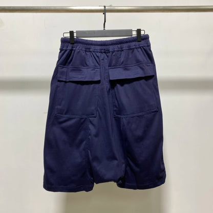 Owen Seak Men Casual Short Cotton Harem Gothic Style Men's Clothing Sweatpants Summer Women Loose Black White Shorts