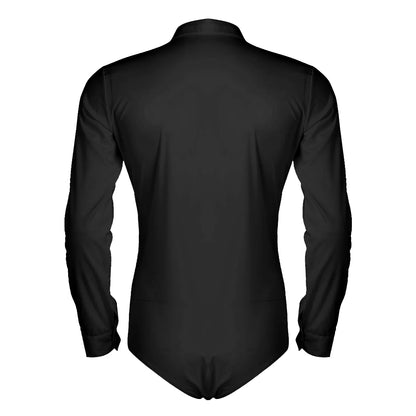 Mens Dance  Bodysuit Latin Ballroom Performance Costume Modern Dance Rumba Samba Leotard Dancewear Competition Clothes