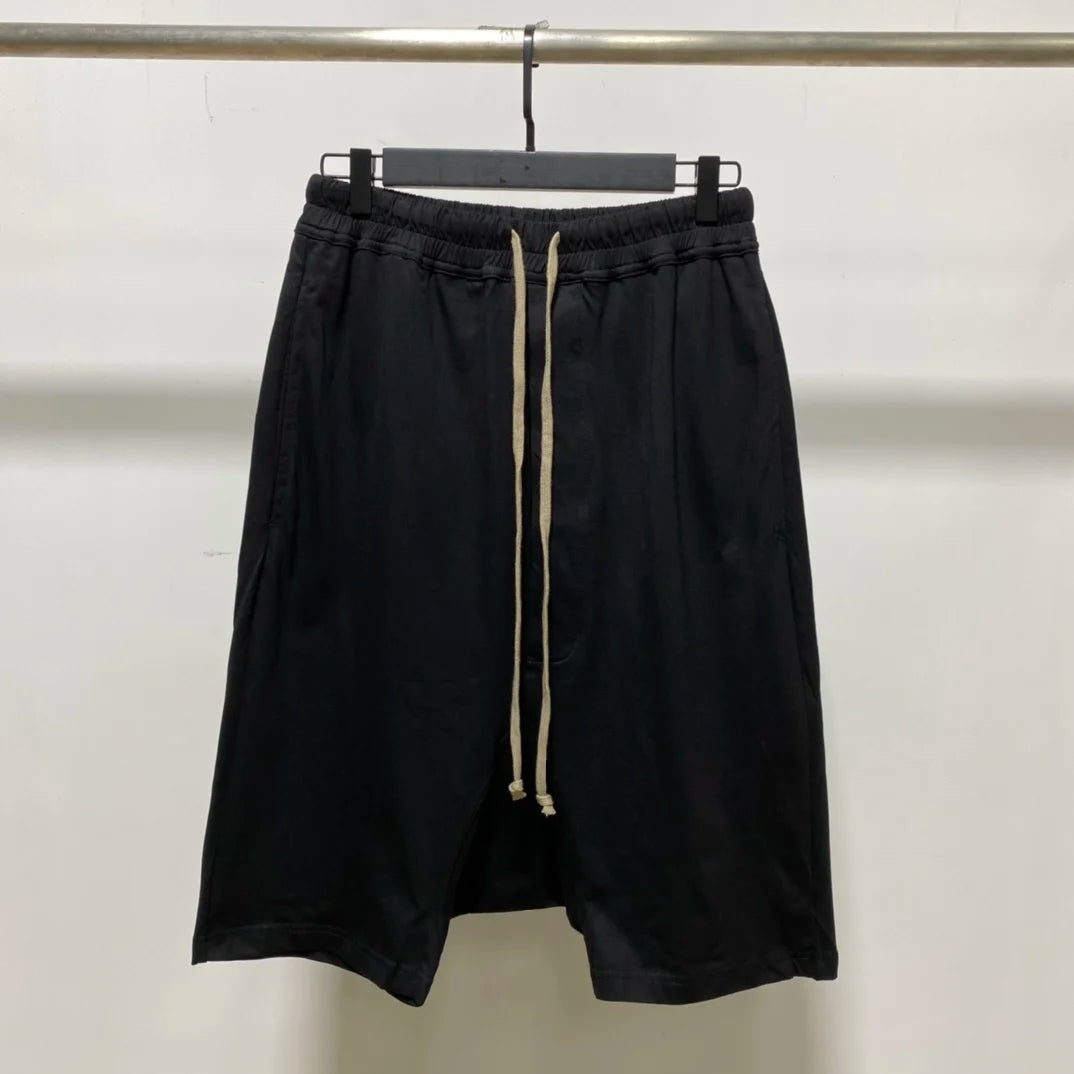 Owen Seak Men Casual Short Cotton Harem Gothic Style Men's Clothing Sweatpants Summer Women Loose Black White Shorts