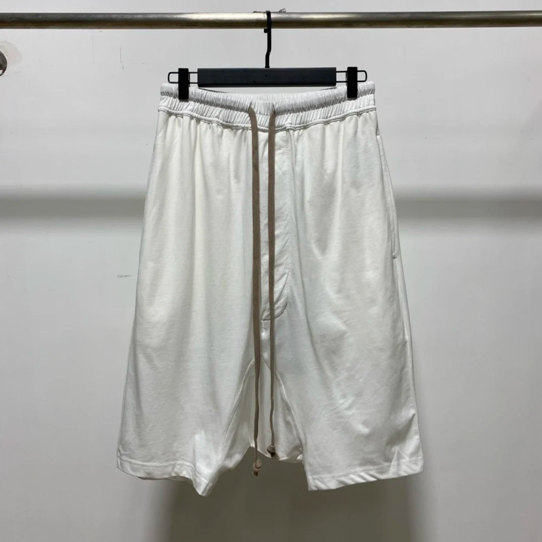 Owen Seak Men Casual Short Cotton Harem Gothic Style Men's Clothing Sweatpants Summer Women Loose Black White Shorts