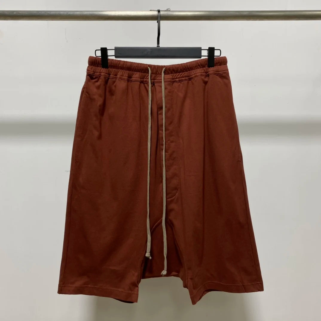 Owen Seak Men Casual Short Cotton Harem Gothic Style Men's Clothing Sweatpants Summer Women Loose Black White Shorts