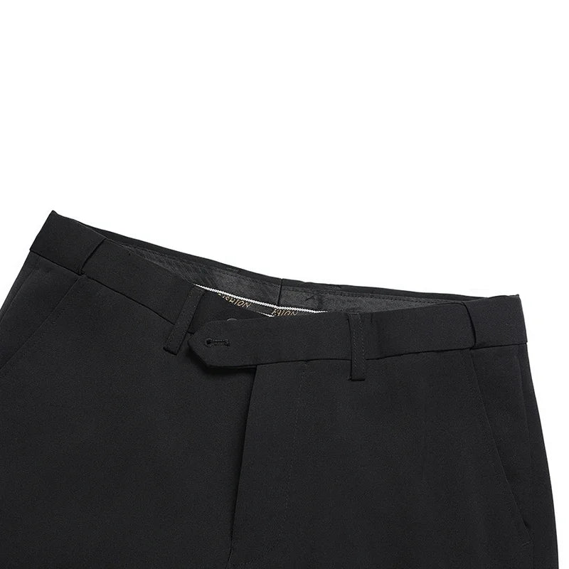 Man Suit (blazer+ Pants) Gentleman Fashion Business Double Split Casual Slim Solid Color Wedding Work Conjunto Hombre