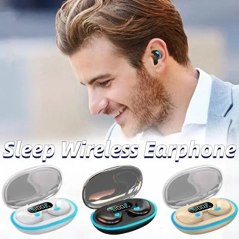 Mini Invisible Sleep Wireless Earphone Bluetooth 5.0 Hidden Earbuds IPX5 Waterproof Noise Cancelling Touch Control Headphone X55
