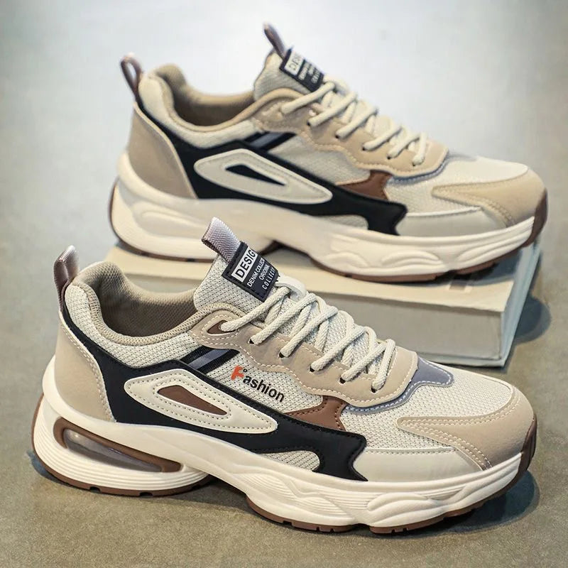 2025 Trendy Sneakers for Men Shoes Summer Outdoor Wear-Resistant Casual Sports Skateboard Shoes Fashion Breathable Shoes