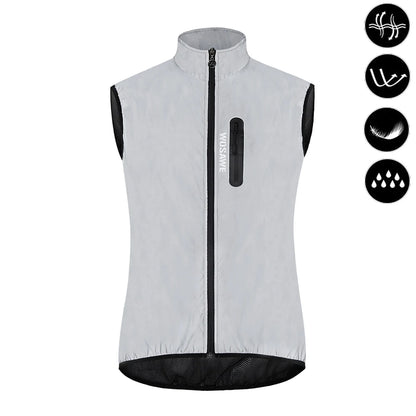 WOSAWE Cycling Vest Men Women High Visibility Vest Motorcycle Cycling Sports Outdoor Night Safety Jacket Moto MTB Bike Clothing