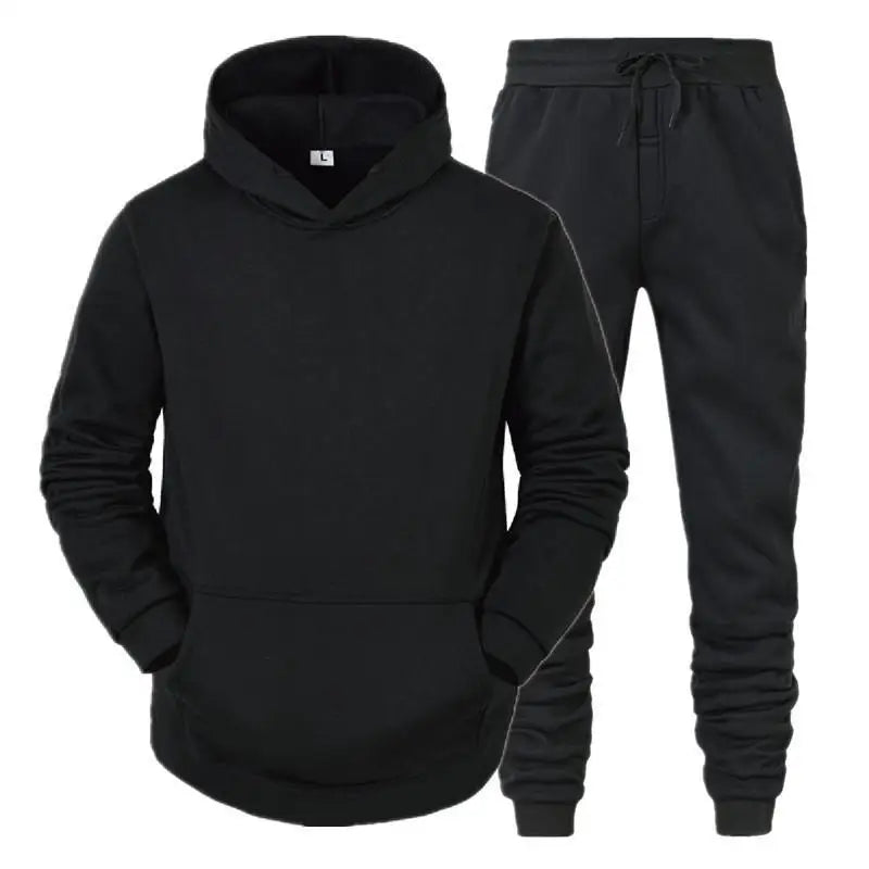 Men Sportswear Sweater Suit Hoodies + Pants Sports Clothing Spring Autumn Sets Jogging Trousers Running Male Tracksuits