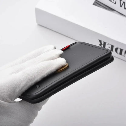 1Pc New Ultra-thin Mini Soft PU Leather Credit Card Wallet Holder Short Vertical High Quality Men's Wallet
