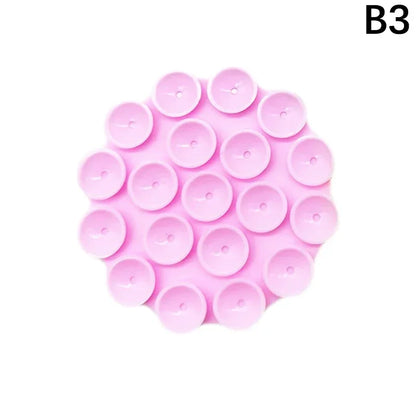 Portable Silicone Suction Cup Back Adhesive Wireless Power Bank Car Anti Slip Universal Mobile Phone Double-sided Holder