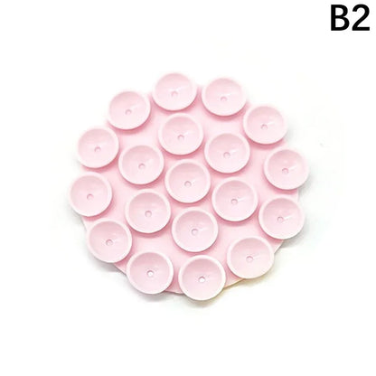 Portable Silicone Suction Cup Back Adhesive Wireless Power Bank Car Anti Slip Universal Mobile Phone Double-sided Holder