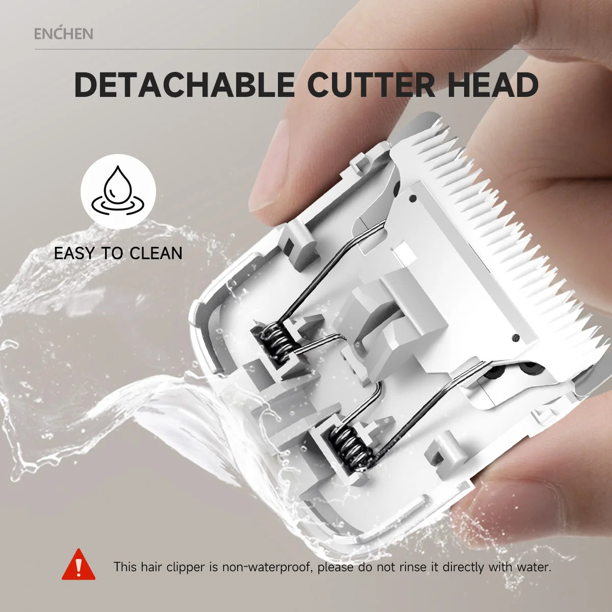 ENCHEN Boost-W Hair Trimmer For Men Kids Cordless USB Rechargeable Electric Hair Clipper Cutter Machine With Adjustable Comb