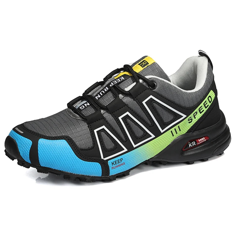 Men's Outdoor Hiking Shoes Off-Road Non-Slip Anti-Collision Breathable High-Quality Men's Boots Lockless Casual Cycling Shoes