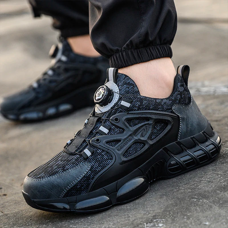 Steel Toe Shoes For Men And Women Comfortable And Safe Work Sports Shoes Industrial Anti Slip Puncture Resistant Safety Shoes