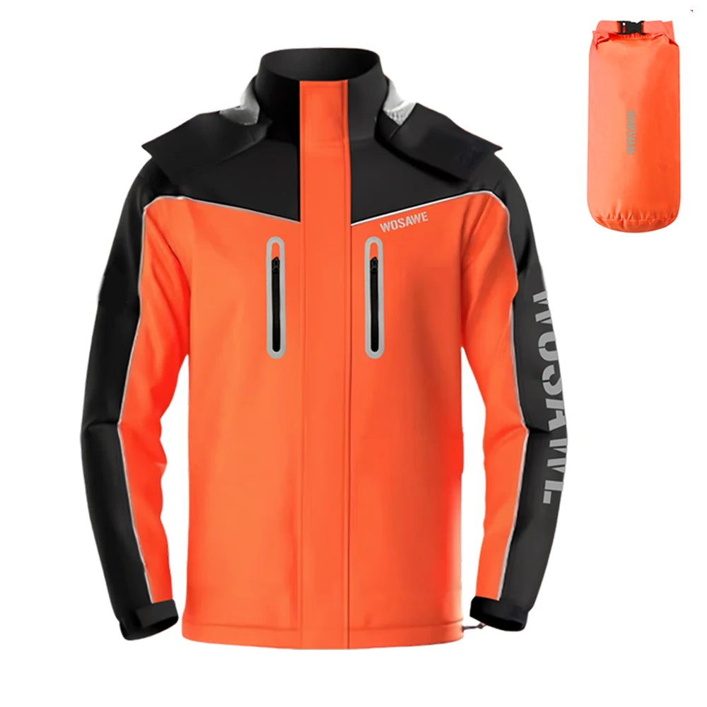 WOSAWE Unisex Hiking Jacket Men Women Waterproof Quick Dry Camping Windbreaker Trekking Fishing Rain Coat Outdoor Riding Coats