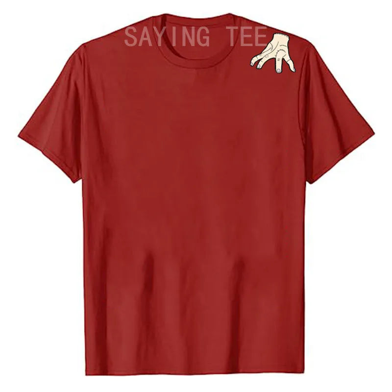 Wednesday Shirt Women's Fashion Funny Halloween Costume Addams Family Tee Wednesday Thing T-Shirt Cute Graphic Gift Goth Y2K Top