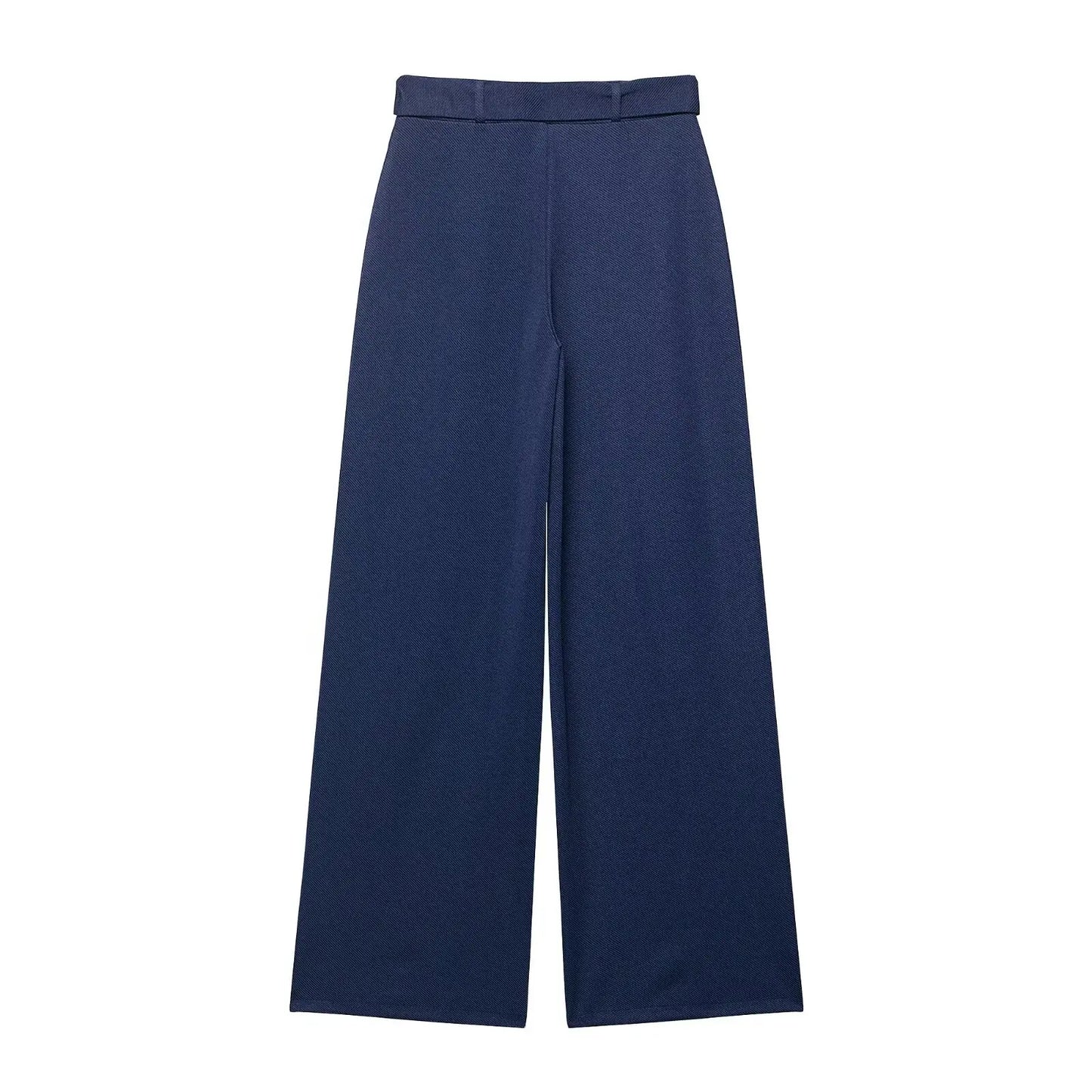 Women's High Waist Wide Leg Pants New Fashion Elegant Waistband Twill Pants Baggy Pants lady