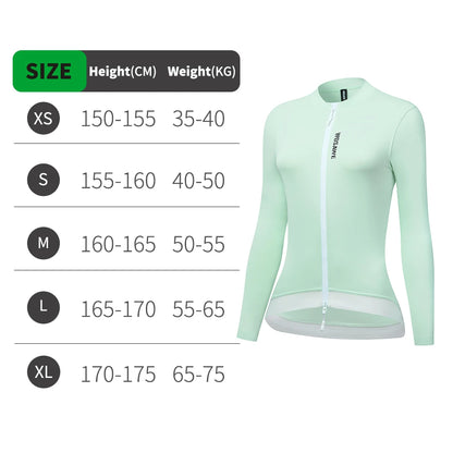 WOSAWE Women Cycling Jersey Breathable Quick Drying Cycling Clothes Anti-sweat Road Bike Shirt Slim Fit with two way YKK Zipper