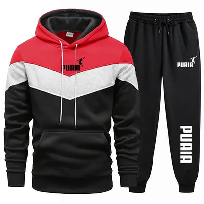 Men's Sportswear Set - Hooded Sweater + Trousers Ensemble - Casual Sportswear - Fashionable - Comfortable Outdoor Set