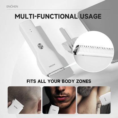ENCHEN Boost-W Hair Trimmer For Men Kids Cordless USB Rechargeable Electric Hair Clipper Cutter Machine With Adjustable Comb
