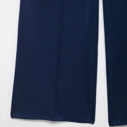 Women's High Waist Wide Leg Pants New Fashion Elegant Waistband Twill Pants Baggy Pants lady