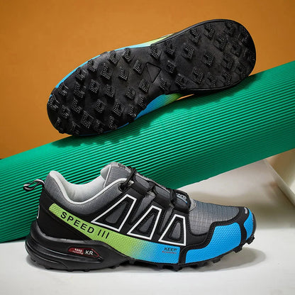 Men's Outdoor Hiking Shoes Off-Road Non-Slip Anti-Collision Breathable High-Quality Men's Boots Lockless Casual Cycling Shoes