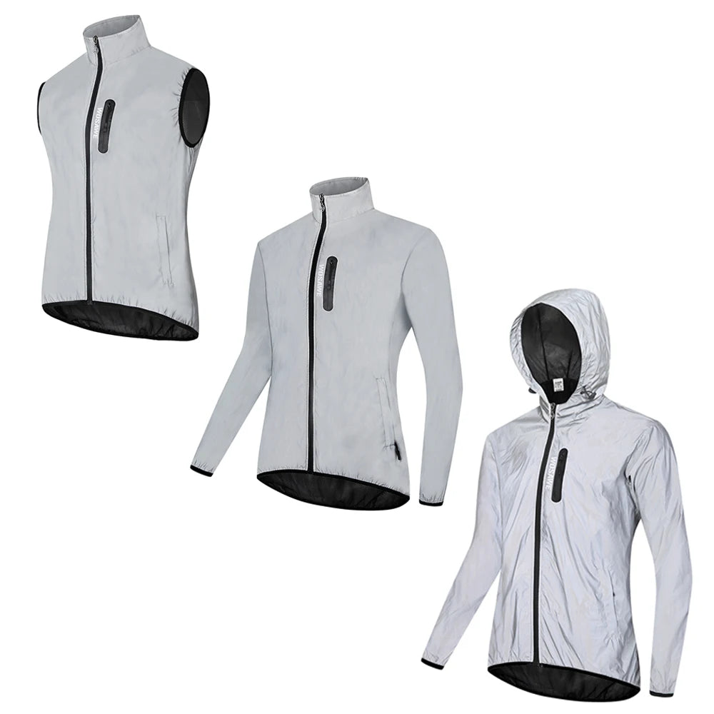 WOSAWE Cycling Vest Men Women High Visibility Vest Motorcycle Cycling Sports Outdoor Night Safety Jacket Moto MTB Bike Clothing