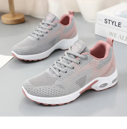 Sports shoes women's new summer women's shoes large size casual breathable lace-up running shoes