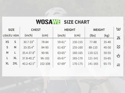 WOSAWE Women Cycling Jersey Breathable Quick Drying Cycling Clothes Anti-sweat Road Bike Shirt Slim Fit with two way YKK Zipper
