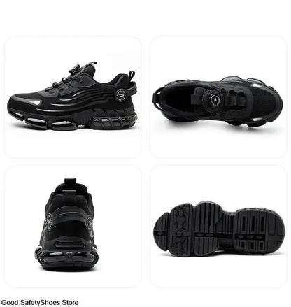 Indestructible Steel Toe Protective Safety Shoes Slip Resistant Abrasion Resistant Work Shoes Men Tough Comfortable Sneaker ﻿