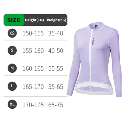 WOSAWE Women Cycling Jersey Breathable Quick Drying Cycling Clothes Anti-sweat Road Bike Shirt Slim Fit with two way YKK Zipper