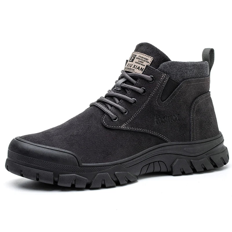 Work SafetyShoes For Men  Anti-puncture Indestructible Work Shoes Fashion work shoes Outdoor Work Shoes Steel Toe Cap boots