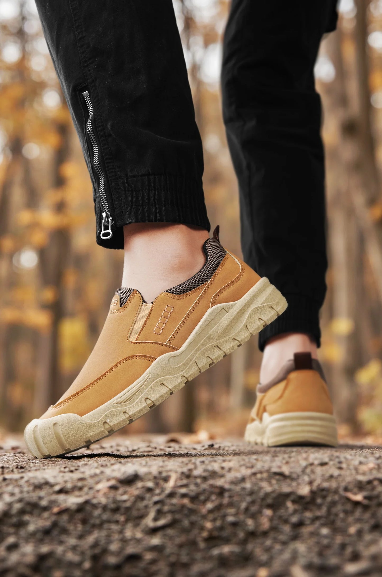 Men's shoes for work, leisure, and outdoor activities in spring and autumn, convenient to step on, suitable for sports and work