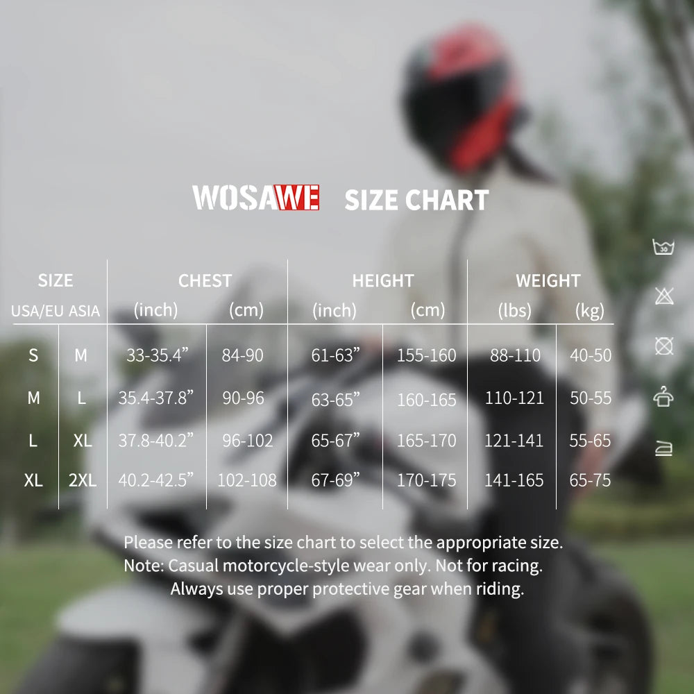 WOSAWE Winter Motorcycle Jacket Women Warm Riding Armor Coat Off-Road Motocross Armor Jacket With CE Protective Pads