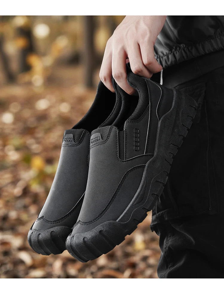 Men's shoes for work, leisure, and outdoor activities in spring and autumn, convenient to step on, suitable for sports and work
