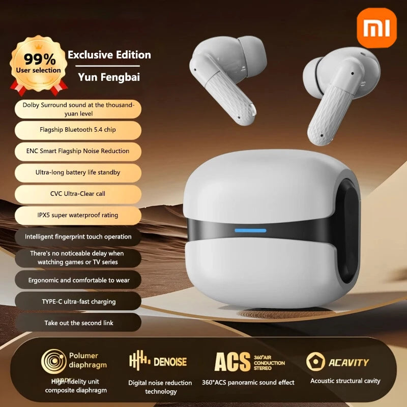Xiaomi New Wireless Earphones Bluetooth Headsets TWS 5.3 Stereo Earbuds Hifi Headphones HD Microphone For Iphone And Android