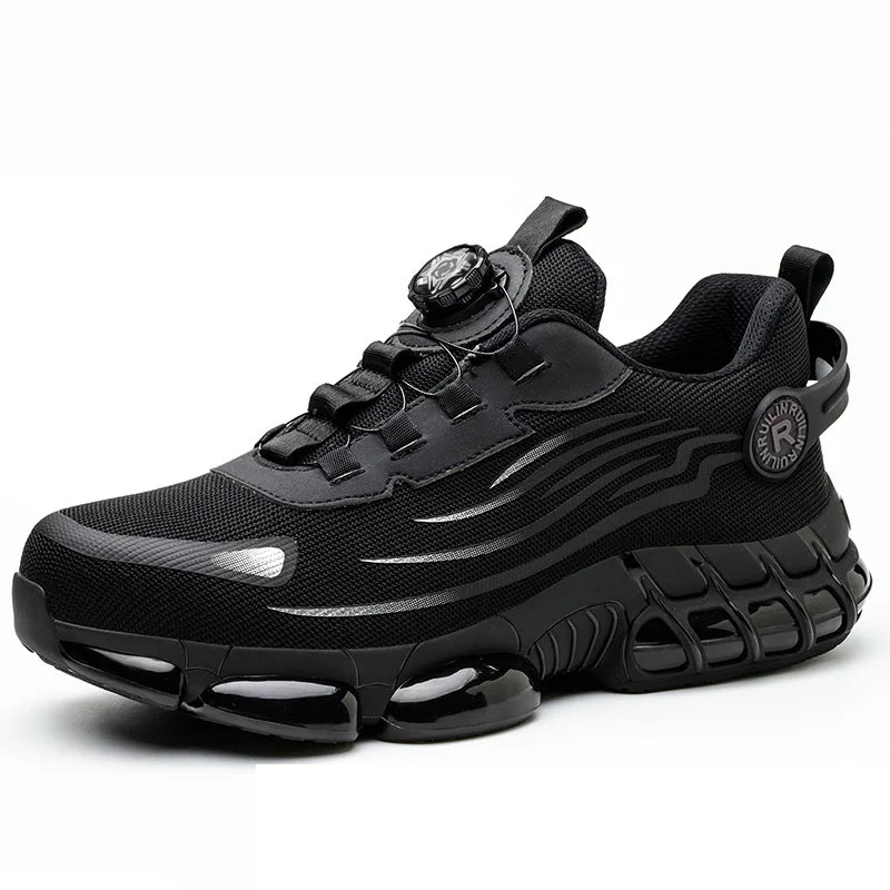 Indestructible Steel Toe Protective Safety Shoes Slip Resistant Abrasion Resistant Work Shoes Men Tough Comfortable Sneaker ﻿