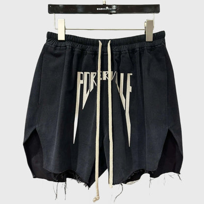 Owen Seak Men Casual Harem Short Cotton Gothic Style Men's Clothing Women Summer High Street Loose Black Short