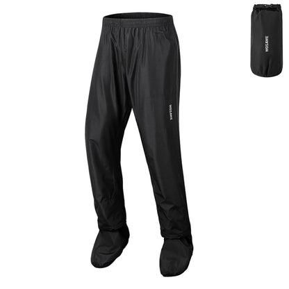 WOSAWE Motorcycle Rain Pants Outdoor Rainproof Pants with Shoe Covers Waterproof Rain Trousers for Fishing Cycling Hiking