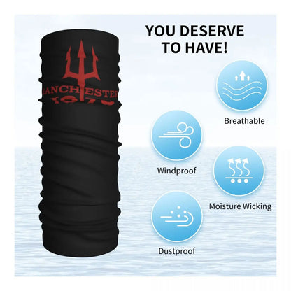 Devils Of Manchester, Manchester Is Red Bandana Neck Cover Printed Wrap Scarf Warm Headband Running For Men Women Adult Winter