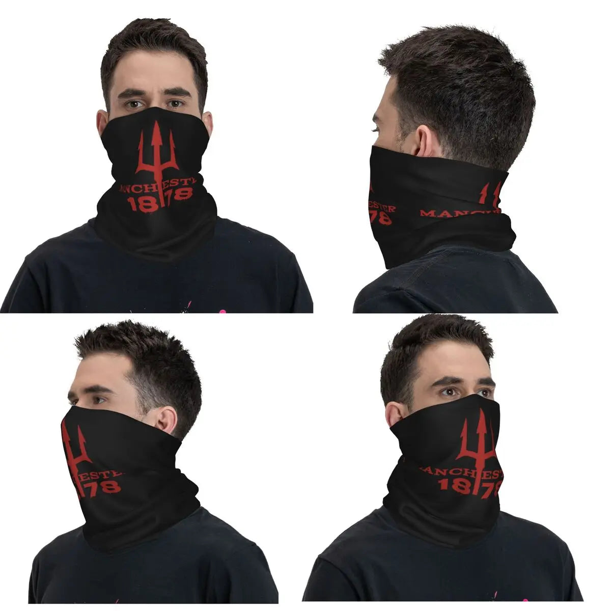 Devils Of Manchester, Manchester Is Red Bandana Neck Cover Printed Wrap Scarf Warm Headband Running For Men Women Adult Winter