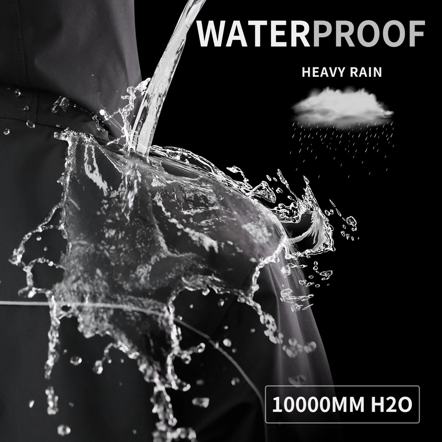 WOSAWE Motorcycle Raincoat Men Women Waterproof Motorcyclist Rider Raincoat Reflective Ebike Electric Scooter Biker Rain Jacket