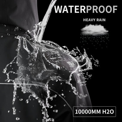 WOSAWE Motorcycle Raincoat Men Women Waterproof Motorcyclist Rider Raincoat Reflective Ebike Electric Scooter Biker Rain Jacket