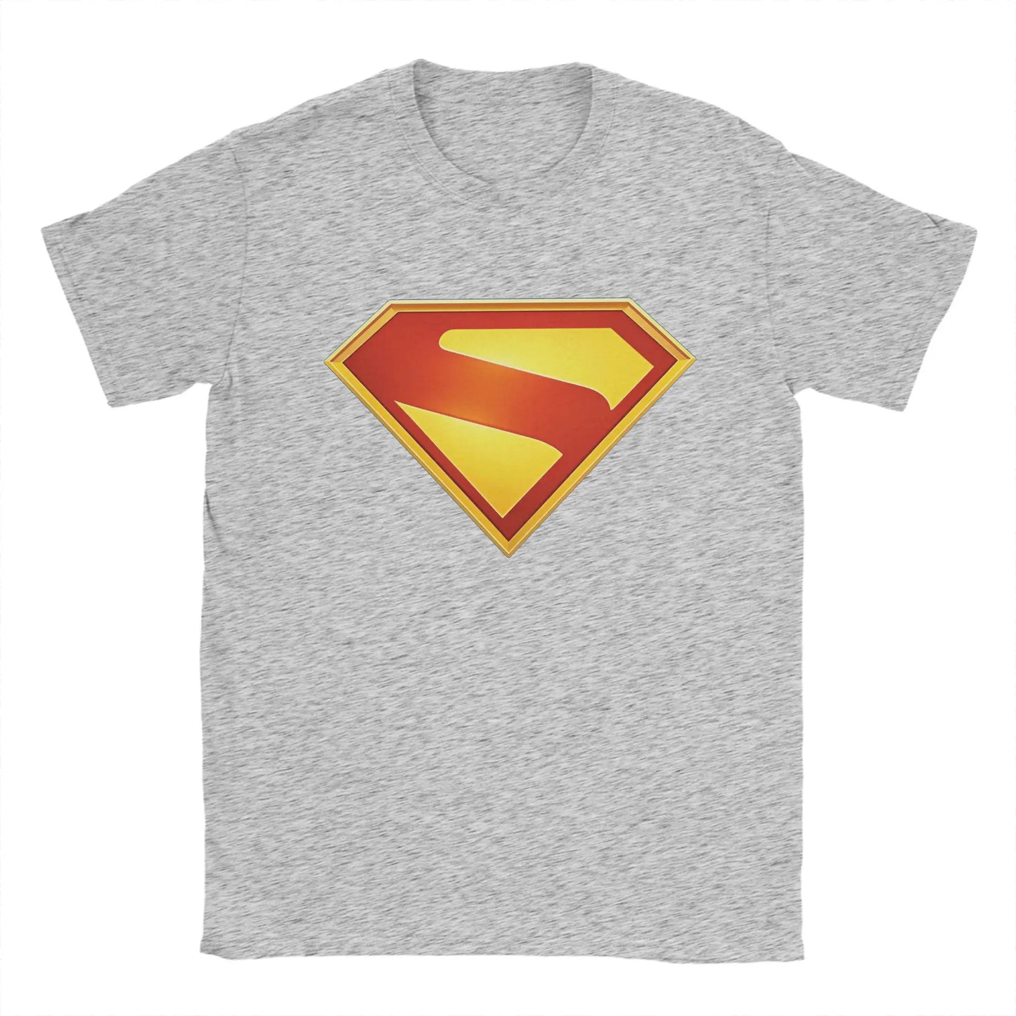 Supermans Logo Pure Cotton T-Shirt For Men's Beach  Aesthetic T Shirts Round Neck Hipster Tees Oversized Custom DIY Clothes