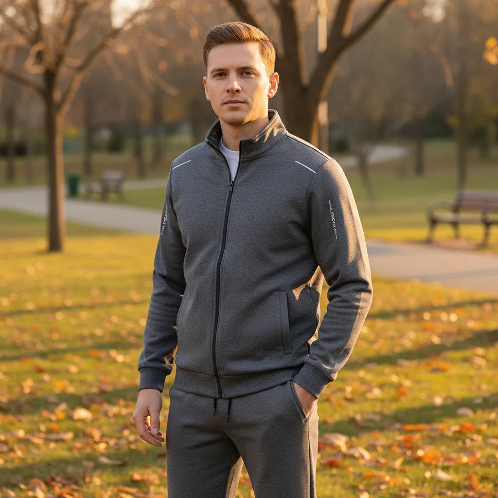 Mens Sportwear Sets Autumn Fashion Men Sporting Suit Sweatshirt +Sweatpants 2 Pieces Sets Men Tracksuit Running Jogging Clothing