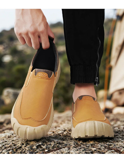 Men's shoes for work, leisure, and outdoor activities in spring and autumn, convenient to step on, suitable for sports and work