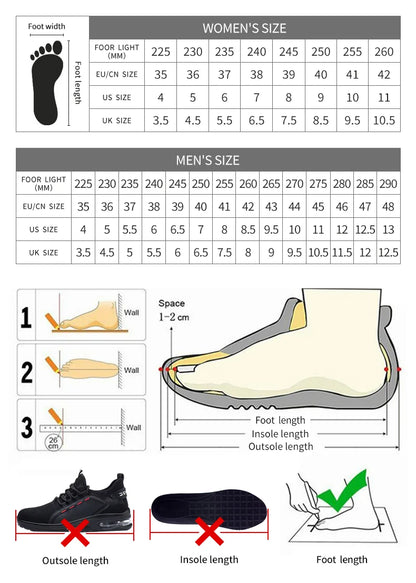 Safety Shoes Men Steel Toe Work Shoes Anti-smash Anti-puncture Indestructible Shoes Protective Boots Tactical Boots
