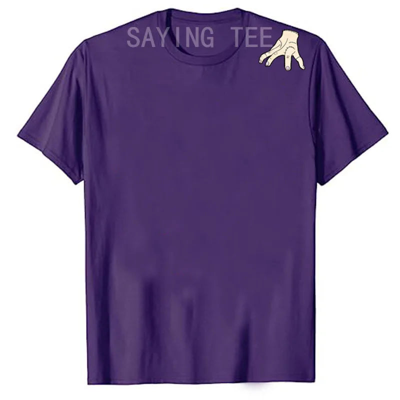 Wednesday Shirt Women's Fashion Funny Halloween Costume Addams Family Tee Wednesday Thing T-Shirt Cute Graphic Gift Goth Y2K Top