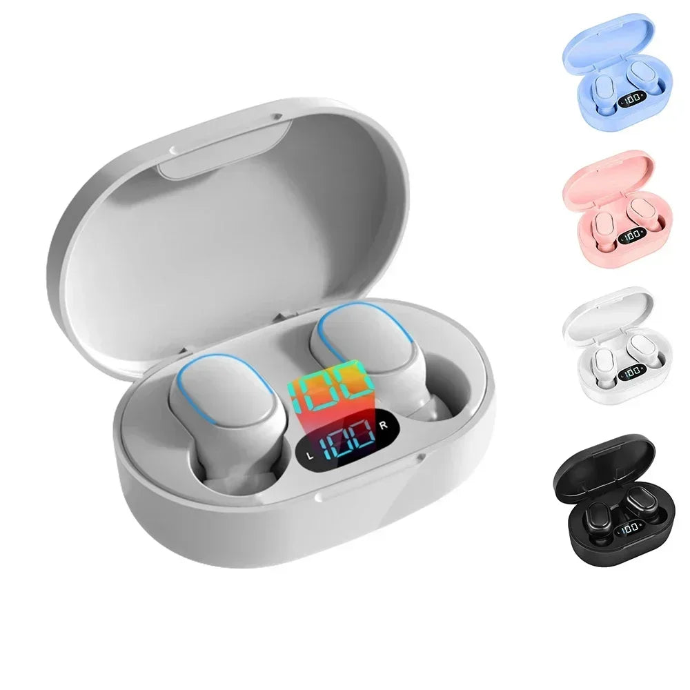 E7S TWS Wireless Headphones Bluetooth earphone Control Sport Headset Waterproof Microphone Music Earphone Work On All Smartphone