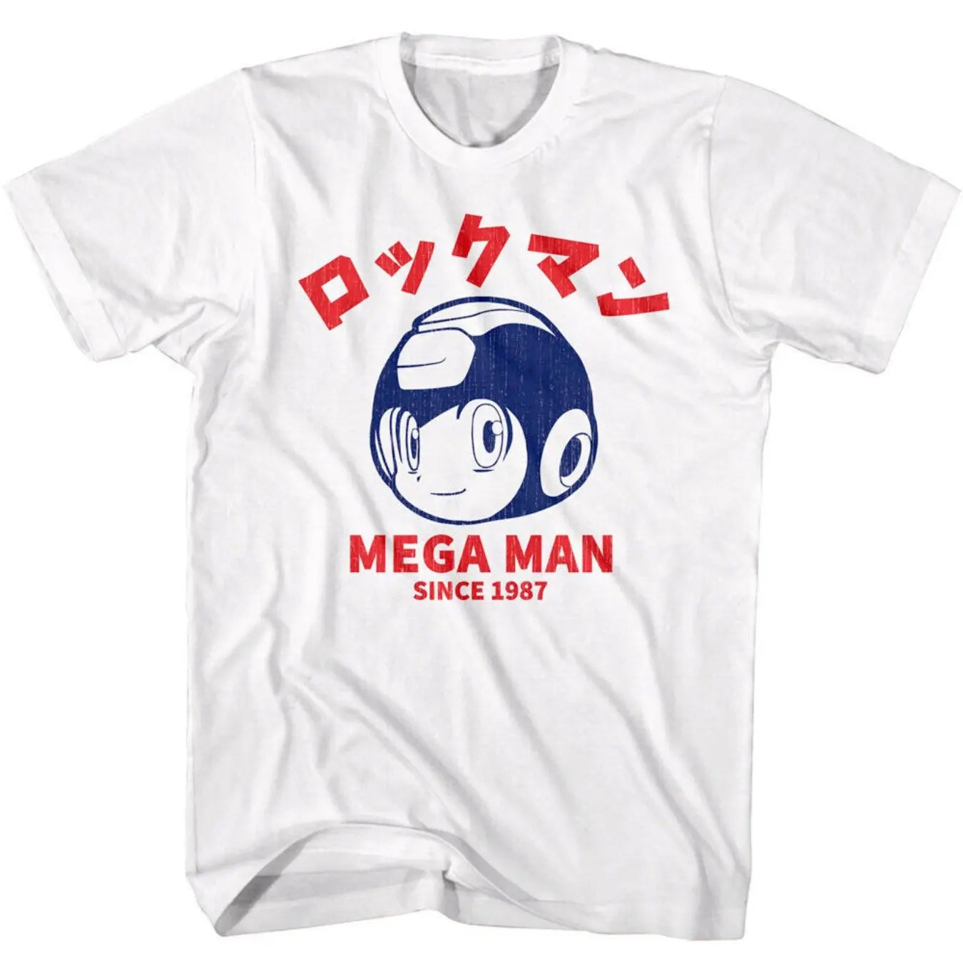 Megaman Men's Megaman Since 1987 Pattern T-Shirt Summer New Men's Women's Vintage Fashion Streetwear