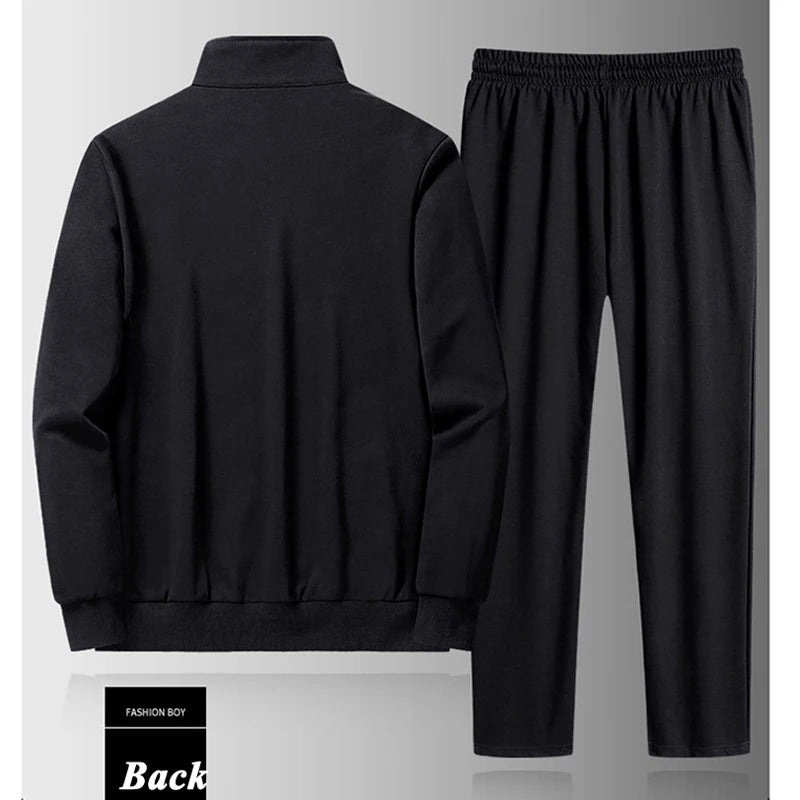 Mens Sportwear Sets Autumn Fashion Men Sporting Suit Sweatshirt +Sweatpants 2 Pieces Sets Men Tracksuit Running Jogging Clothing